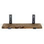 Hanah Home Estantería Decorativa de Pared Lam007 en Negro y Nogal